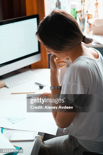 Pretty Homework Examples Pretty Student Doing Homework High-Res Stock Photo - Getty Images