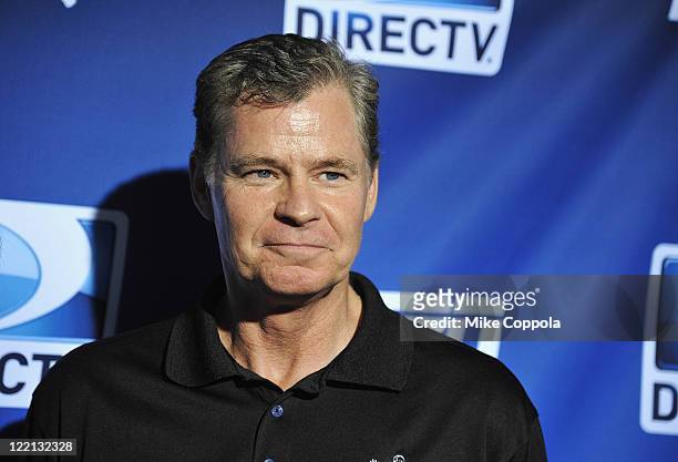 Radio personality Dan Patrick attends the DIRECTV Old School Challenge Presented by ESPN at the 69th Regiment Armory on August 25, 2011 in New York...