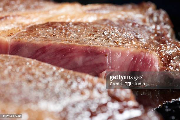 japanese beef steak - teppanyaki stock pictures, royalty-free photos & images