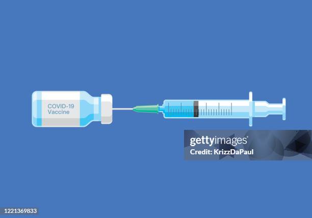 vaccine - needle stock illustrations
