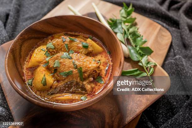 a bowl of curry chicken - malay archipelago stock pictures, royalty-free photos & images