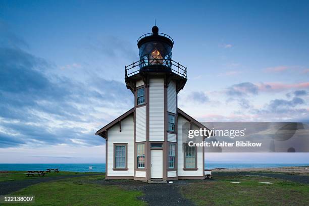 pine grove, point cabrillo lighthouse - mendocino stock pictures, royalty-free photos & images