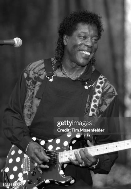 Buddy Guy performs during the Santa Cruz Blues Festival at Aptos Village Park on May 24, 1998 in Aptos, California.