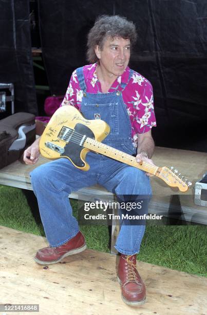 Elvin Bishop poses during the Santa Cruz Blues Festival at Aptos Village Park on May 26, 1996 in Aptos, California.