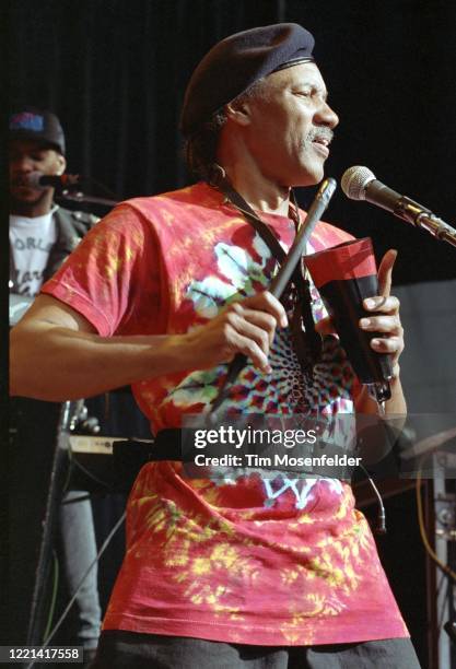 Charles Neville of the Neville Brothers performs during New Orleans By the Bay 1992 at Shoreline Amphitheatre on June 6, 1992 in Mountain View,...