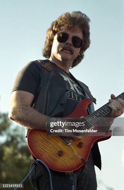 Tom Johnston peforms during the San Francisco Blues Festival at Fort Mason on September 15, 1990 in San Francisco, California.