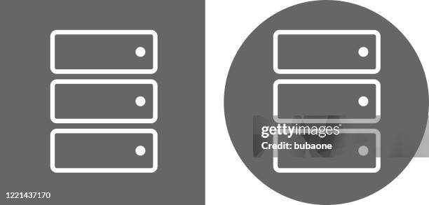 computer server icon - white server room stock illustrations