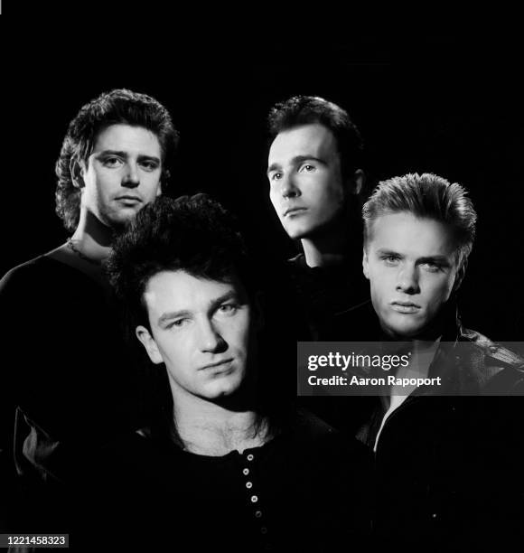 Band members pose for a portrait in Los Angeles, California.