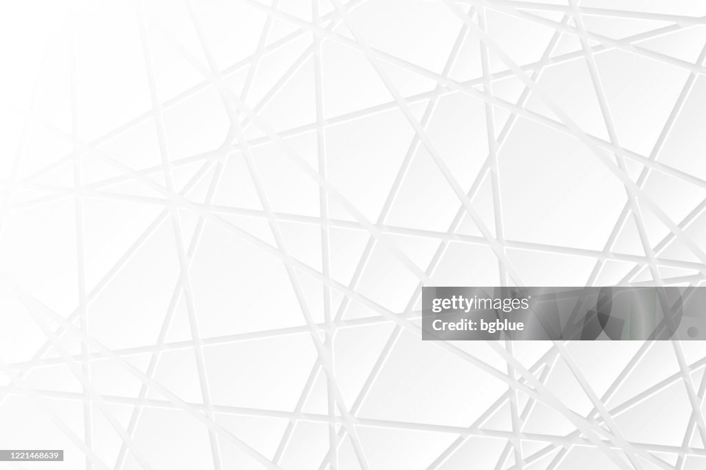 Fond blanc abstrait - Texture géométrique