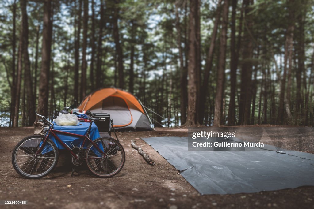 Setting up Camp Site