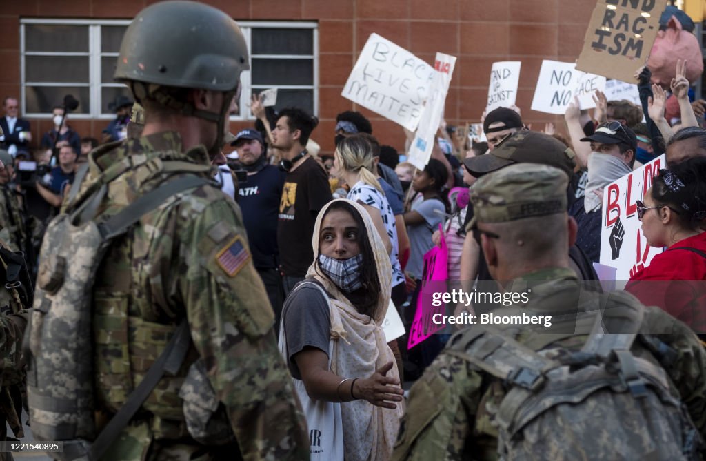 Demonstrators Protest As Trump Holds 'Make America Great Again' Rally