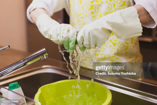 woman cleaning in the living room of her home. - clean water stock pictures, royalty-free photos & images
