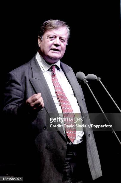 English Conservative Party politician Kenneth Clarke speaks at the BBC Jazz Awards in London on 13th July 2006.