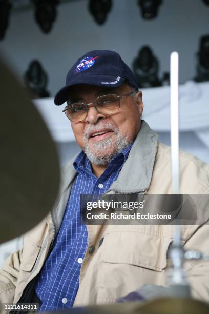 American jazz drummer Jimmy Cobb, United Kingdom, 2009. Cobb played on the Miles Davis album 'Kind Of Blue'.