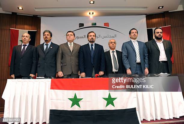 Syrian dissidents opposed to President Bashar al-Assad Ahmed Ramadan, Khaled Hassaleh, Hassan Hashmi, Lovay Safi, Abdul Basit Sida, Adip Shishakil,...