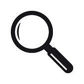 Search magnifying glass icon symbol