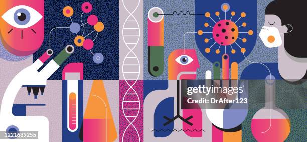 covid-19 抽象概念 - 科学技術 幅插畫檔、美工圖案、卡通及圖標