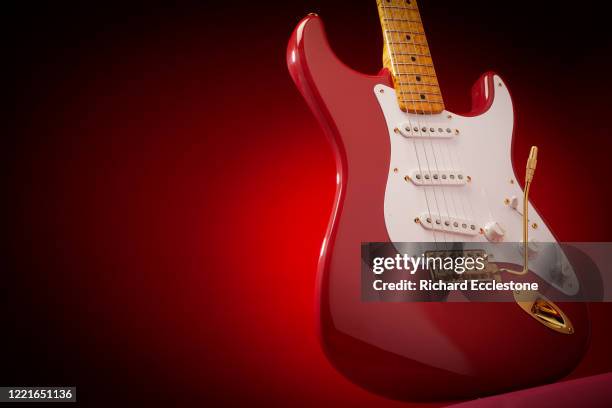 Fender Custom Shop Red Stratocaster 59 electric guitar, United Kingdom, 2009. The guitar is based on English guitarist Hank Marvin's original 1959...