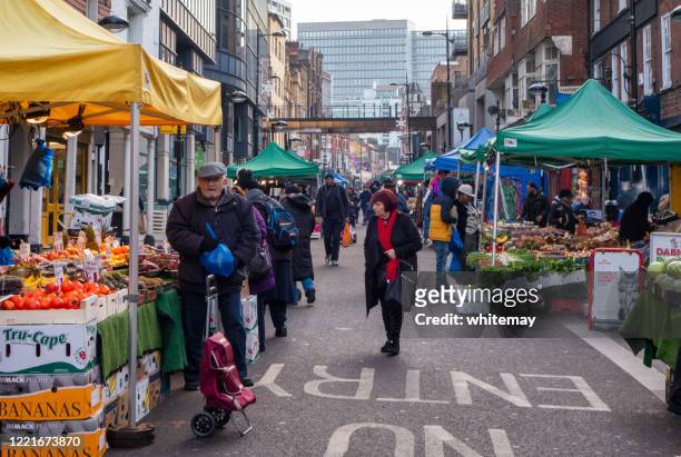 surrey street market, croydon - surrey england stock pictures, royalty-free photos & images