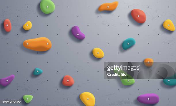 illustrations, cliparts, dessins animés et icônes de mur d’escalade - escalade