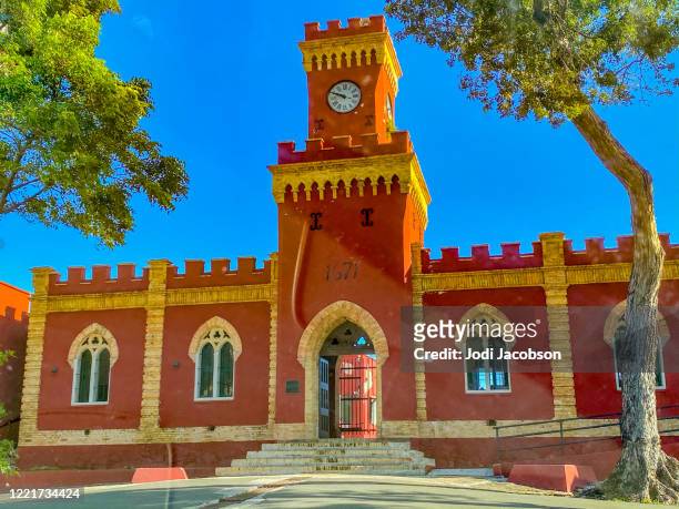 fort christian building in st. thomas - virgin islands stock pictures, royalty-free photos & images