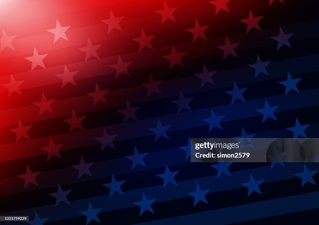 Sfondo a stelle e strisce usa