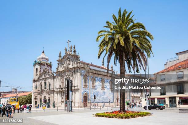 igreja do carmo, porto, portugal - porto district portugal stockfoto's en -beelden