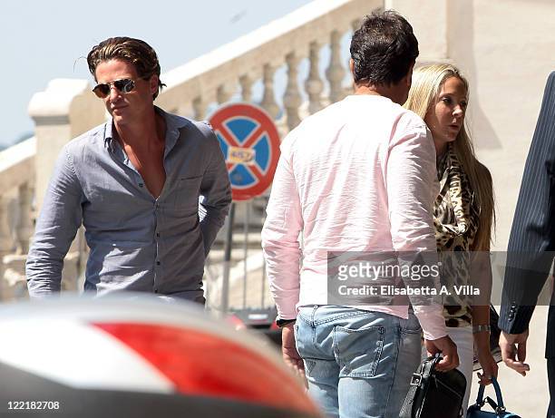 Jess Imerman, Vivian Imerman, Bianca Ladow arrive at the Hassler Hotel ahead of the wedding of Petra Ecclestone and James Stunt on August 26, 2011 in...