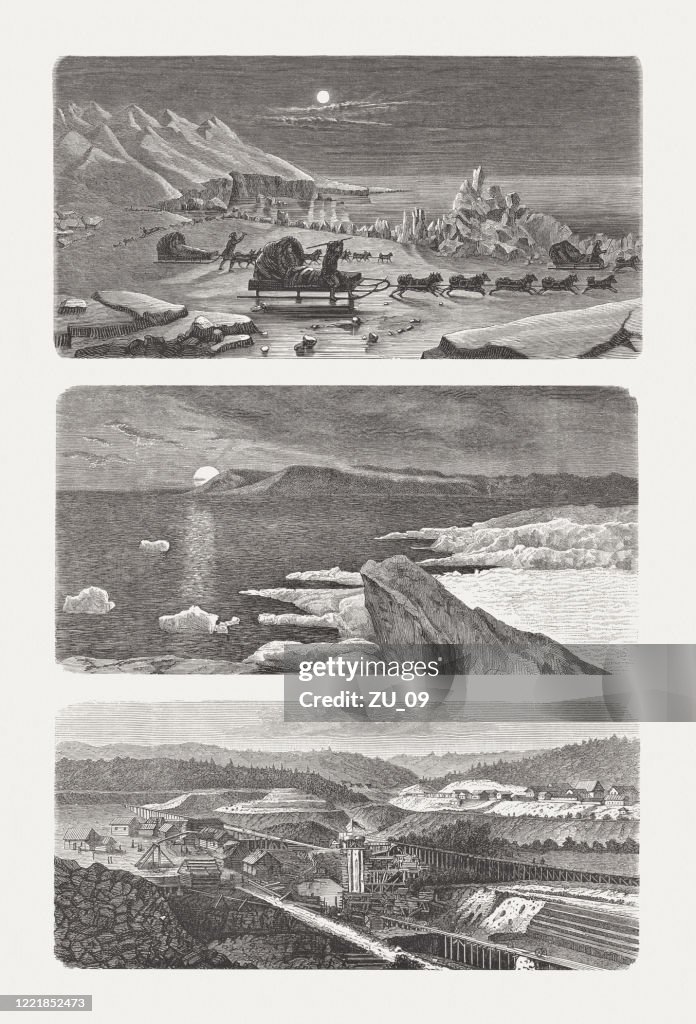 Impressions from Siberia, Russia, wood engravings, published in 1893