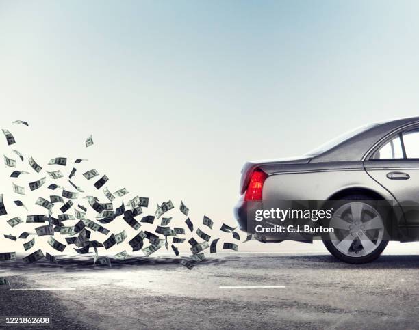 exhaust cash - climate change money stock pictures, royalty-free photos & images