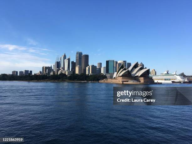 The skyline of Sydney is seen from the water on December 24, 2017 in Sydney, Australia.