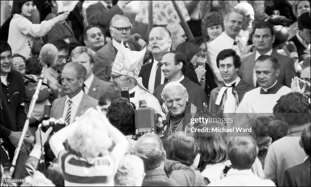Robert Runcie And Pope John Paul II