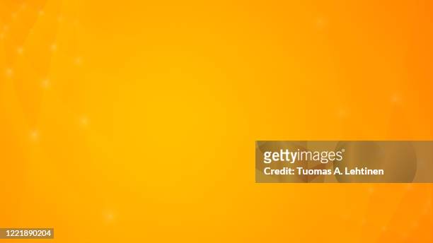 soft and blurry lines with glowing dots on orange and yellow background. - fond orange photos et images de collection