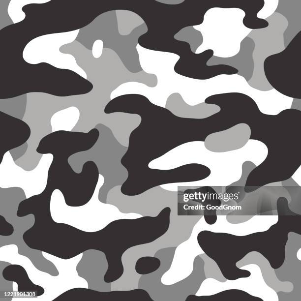gray camo seamless pattern - special forces stock illustrations