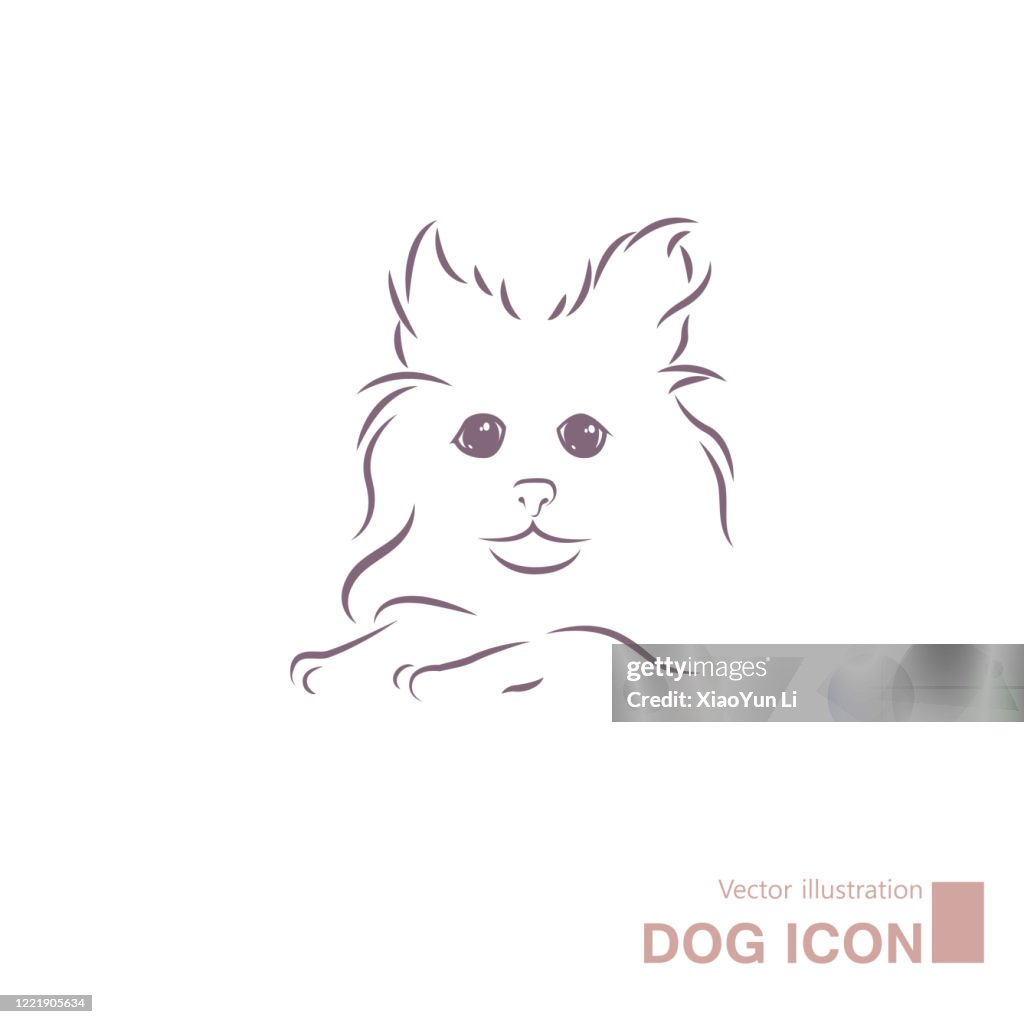 Dog Vectordraw Vector Drawn Dog High-Res Vector Graphic - Getty Images