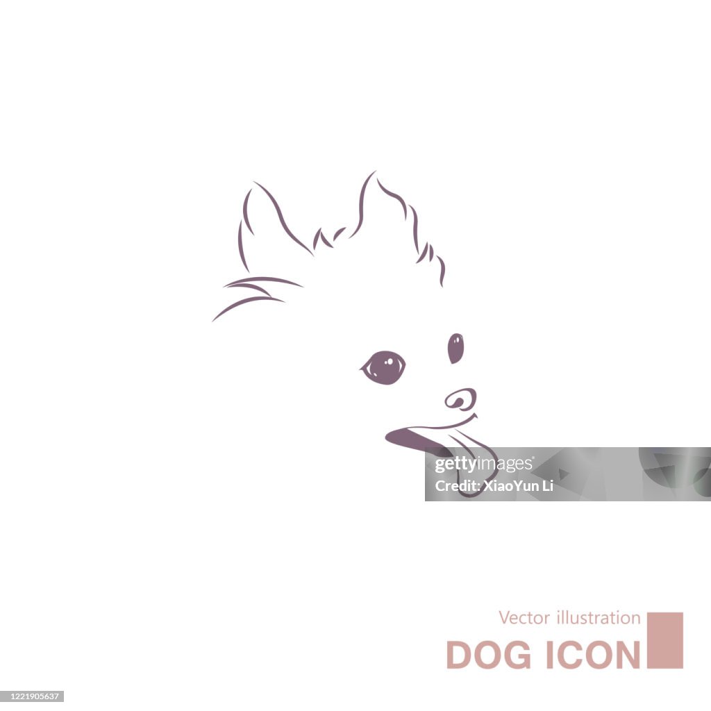 Dog Vectordraw Vector Drawn Dog High-Res Vector Graphic - Getty Images