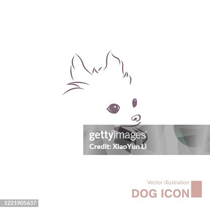 Dog Vectordraw Vector Drawn Dog High-Res Vector Graphic - Getty Images