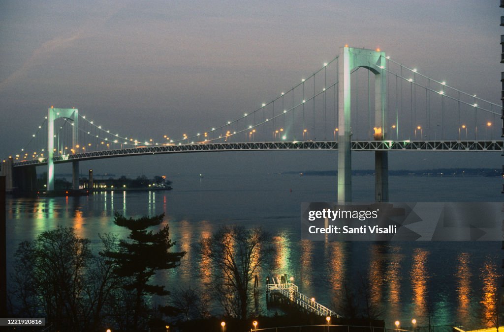 Throgs Neck Bridge on January 10, 1986 in New York, New York. News