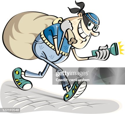 Thief going to the work Thief going to the work