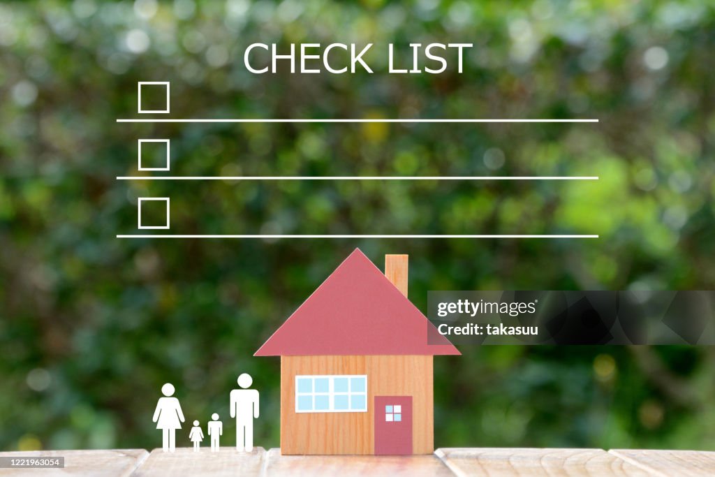 Check List And House Object High-Res Stock Photo - Getty Images
