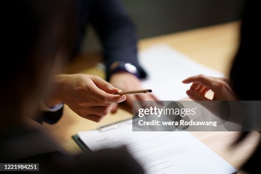 Sign contract agreement in business Sign contract agreement in business