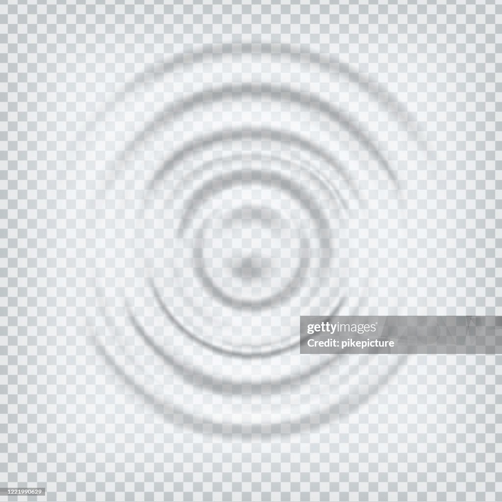 Ripple Splash Water Waves Surface From Drop Vector High-Res Vector ...