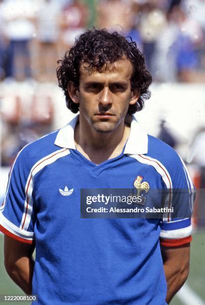 Michel Platini of France looks on during the FIFA World Cup Mexico 1986.