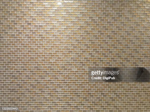 reflective tiled wall - bathroom wall stock pictures, royalty-free photos & images