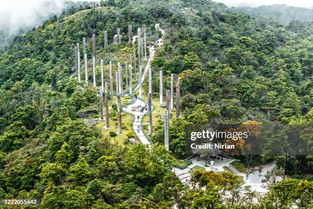 wisdom path - lantau stock pictures, royalty-free photos & images