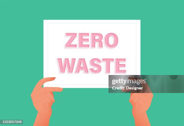 recycling and zero waste concept vector illustration. - consumer plastic package stock illustrations
