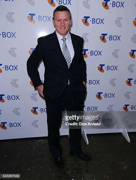 Matt Burke arrives at the Telstra T-Box Party at Simmer on the Bay on July 6, 2010 in Sydney, Australia.