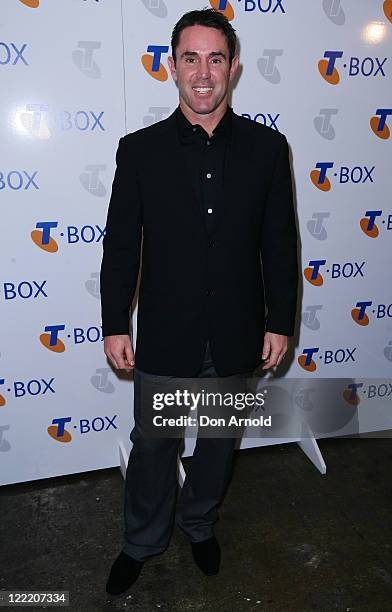 Brad Fittler arrives at the Telstra T-Box Party at Simmer on the Bay on July 6, 2010 in Sydney, Australia.