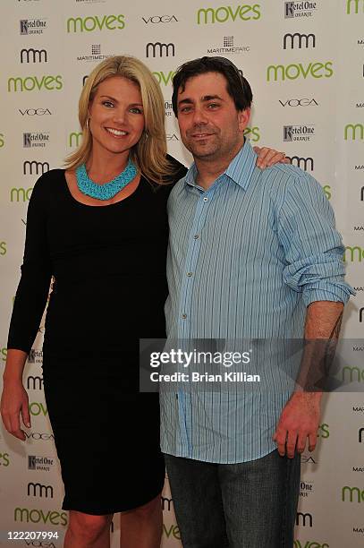 Fox's Heather Nauert and Ed McFarland of Ed's Lobster Bar attend Moves Summer 2010 at Studio 450 on July 6, 2010 in New York City.