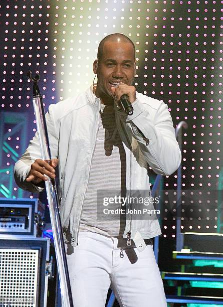 Anthony 'Romeo' Santos of Aventura performs at Hard Rock Live! in the Seminole Hard Rock Hotel & Casino on July 6, 2010 in Hollywood, Florida.